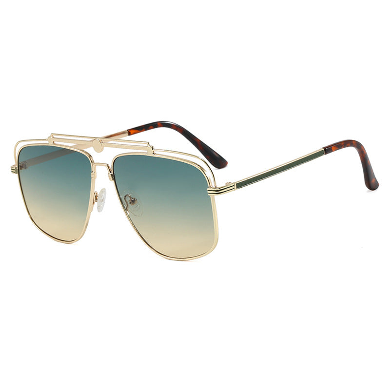 Women's elegant square sunglasses with gold accents Bowlift