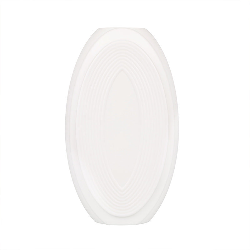 Textured Oval Decorative Vase Bowlift