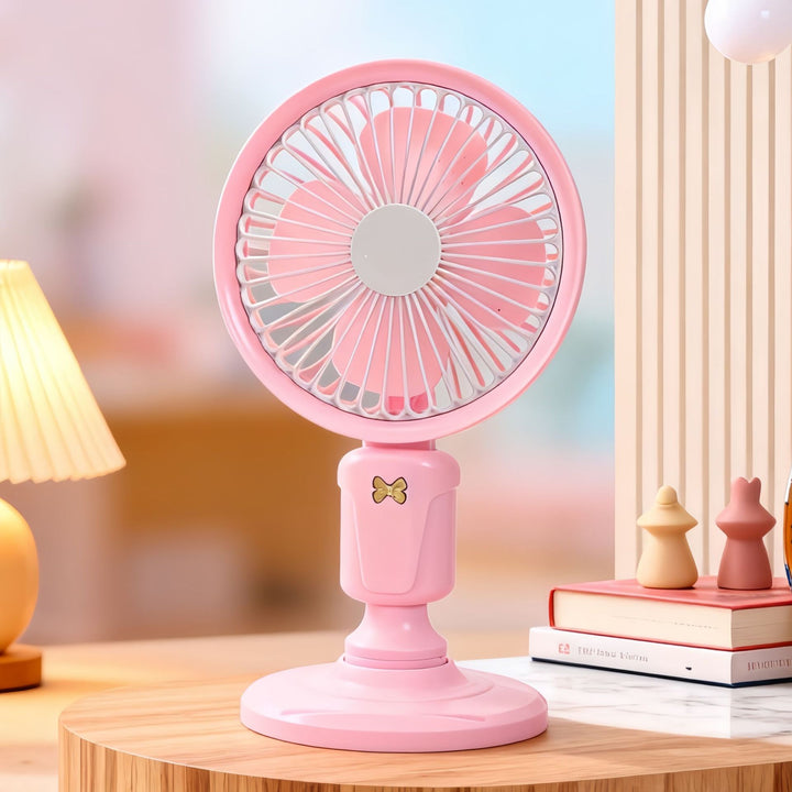 Portable USB Desk Fan with Flexible Tilt Mechanism Bowlift