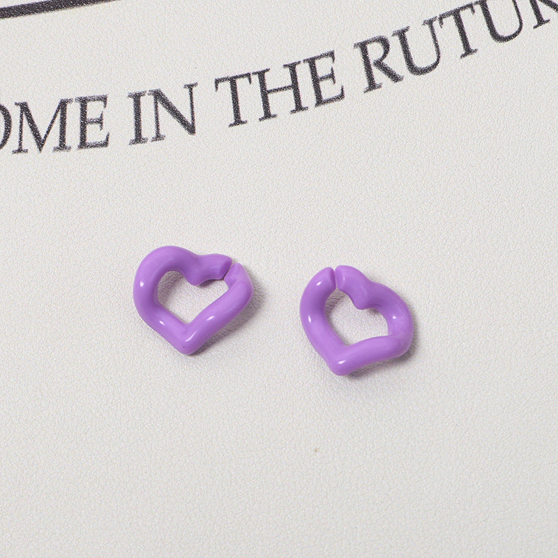 WoHeart-Shaped Decorative Earrings Bowlift