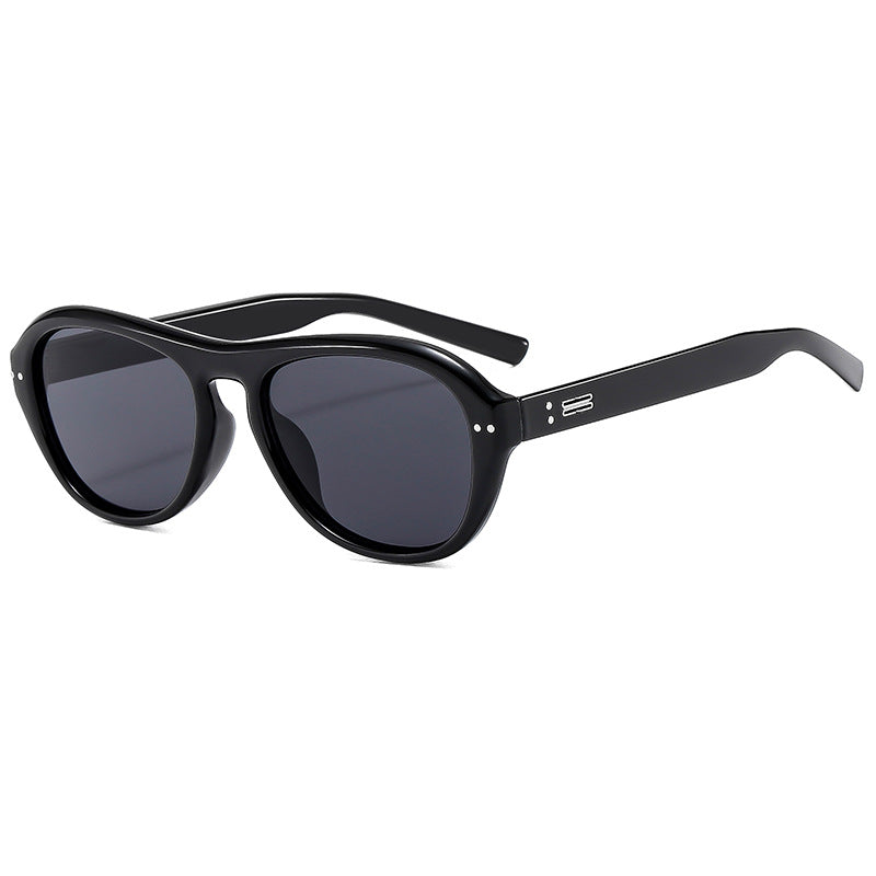 Women's fashionable glasses with fashionable elongated frame and high-quality plastic bowlift