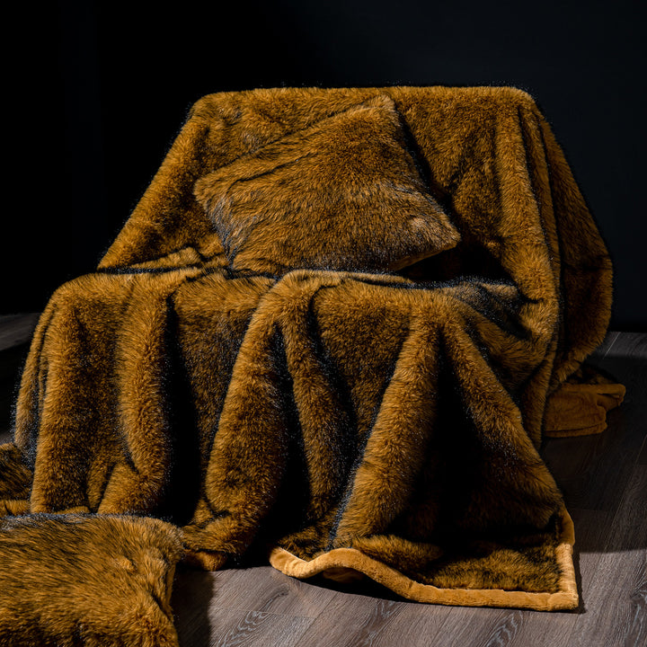 Luxurious Faux Fur Throw Blanket Bowlift 1787118668