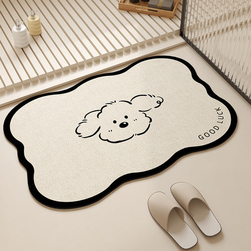 Playful Pet-Themed Absorbent Mat Bowlift