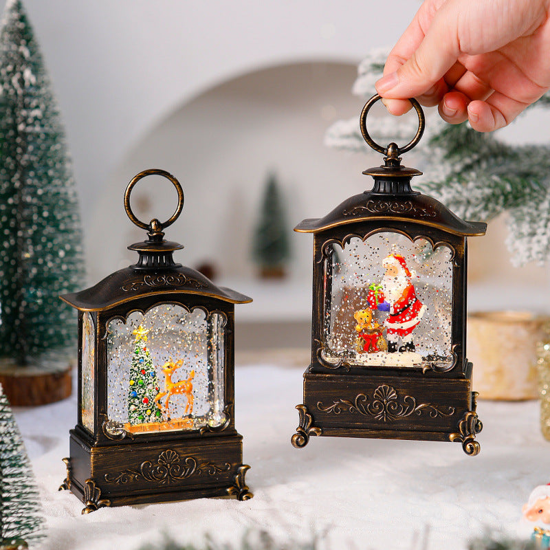 Lighter lantern with snow scenes Bowlift