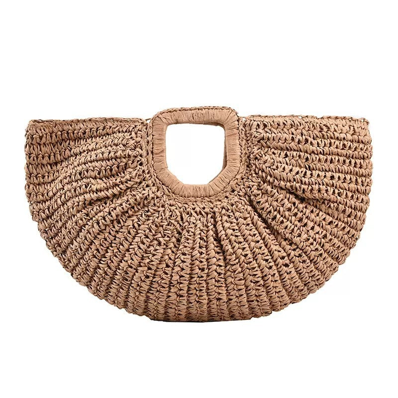Designer Bast handbag with unique cut Bowlift
