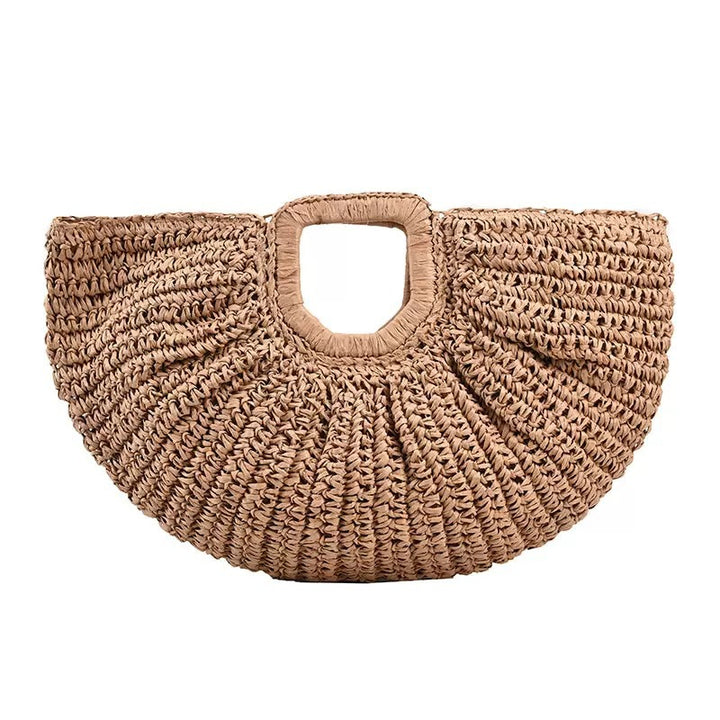 Designer Bast handbag with unique cut Bowlift