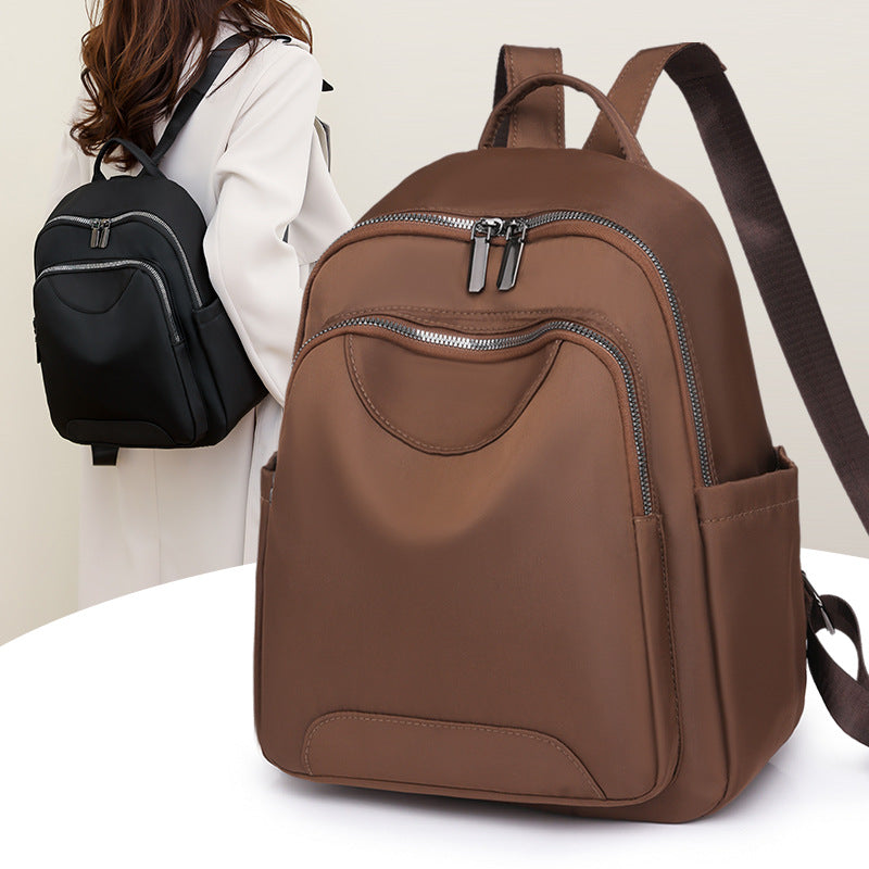 Sleek Minimalist Zip-Front Backpack Bowlift