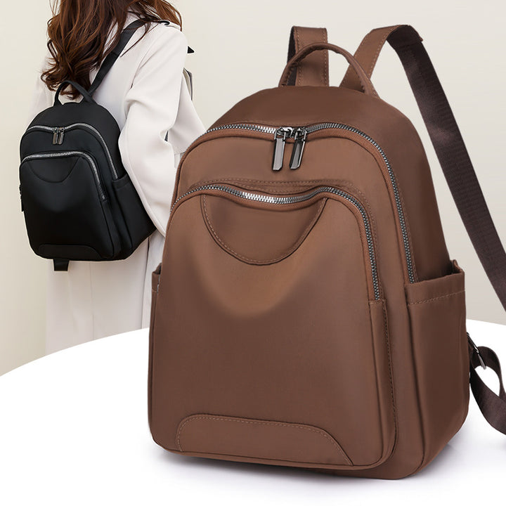 Sleek Minimalist Zip-Front Backpack Bowlift