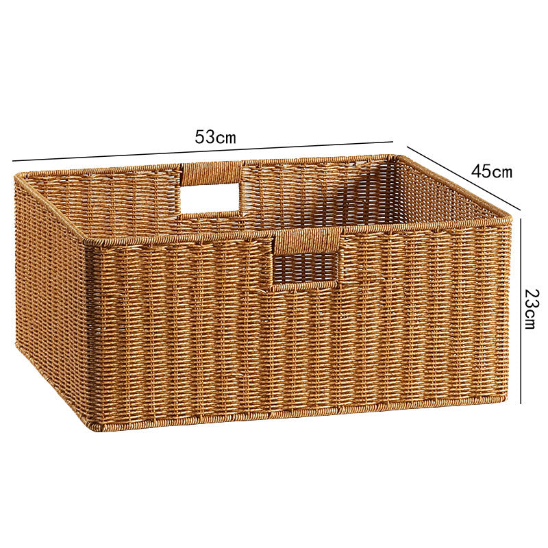 Woven Storage Bin with Ergonomic Handles Bowlift