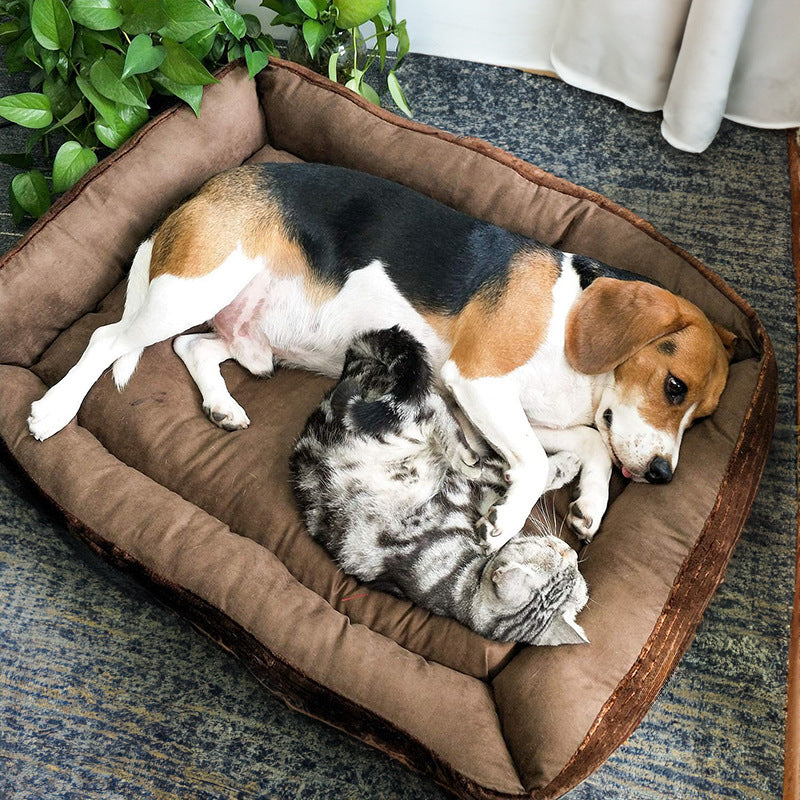 Plush Orthopedic Dog Mattress Dog Bed