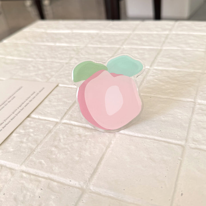 Original coaster in peach-shaped design Bowlift