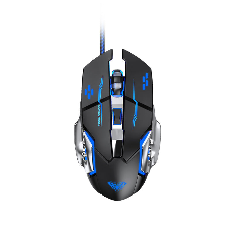 High-Precision Gaming Mouse with Adjustable DPI Bowlift