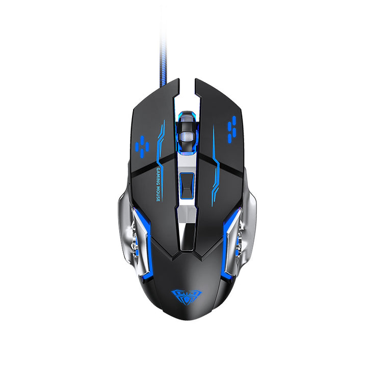 High-Precision Gaming Mouse with Adjustable DPI Bowlift