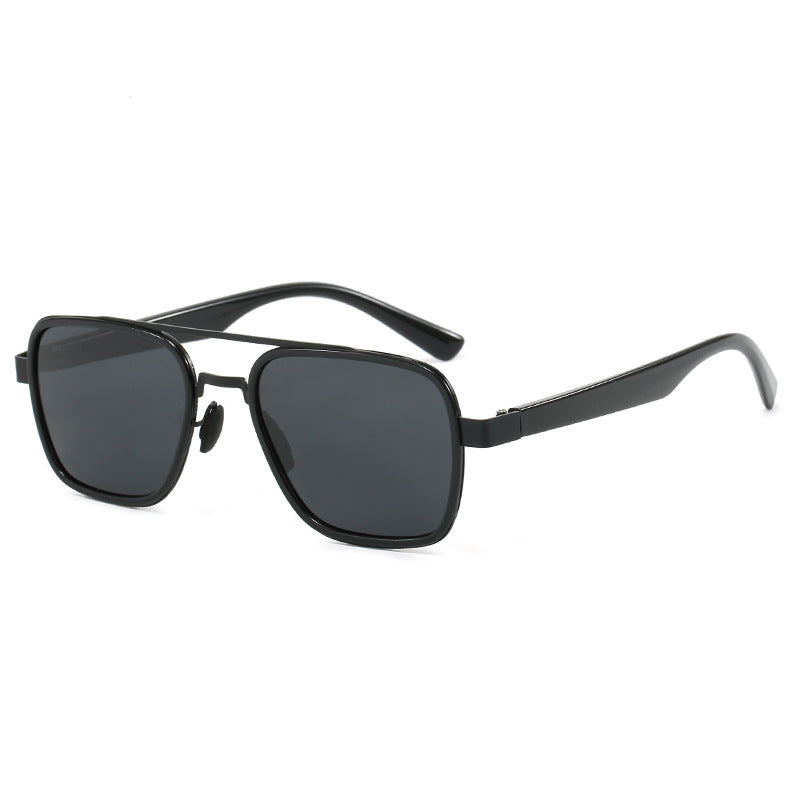 Ladies' fashionable sunglasses with square frame and innovative lenses Bowlift
