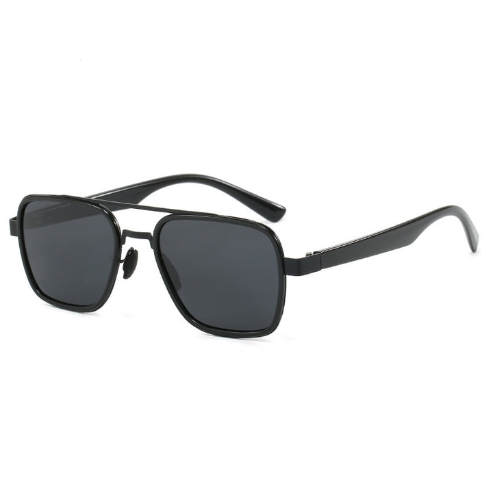 Ladies' fashionable sunglasses with square frame and innovative lenses Bowlift