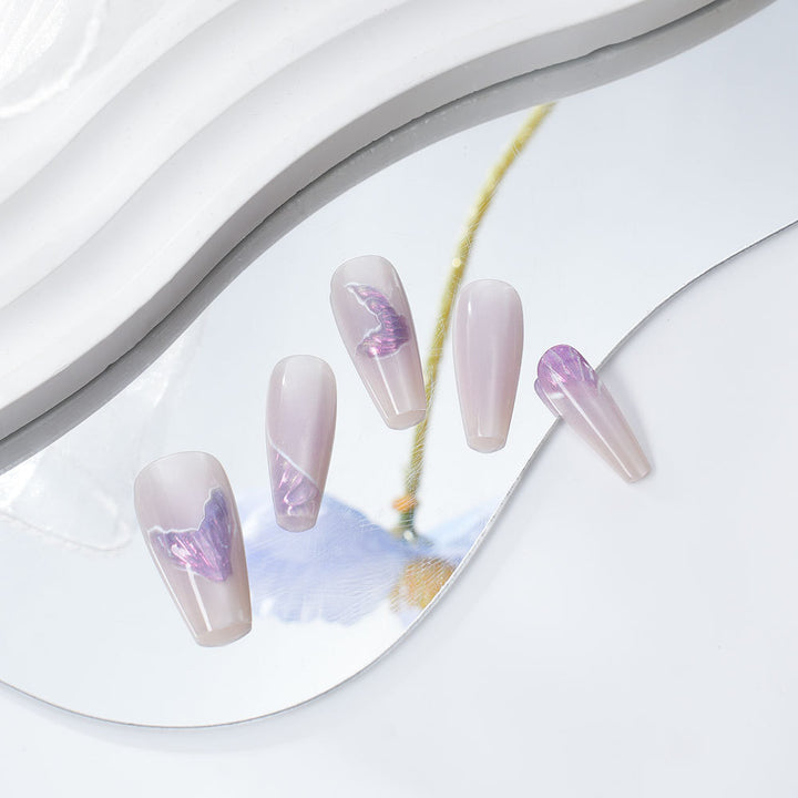 Artistic Press-On Nail Designs Bowlift