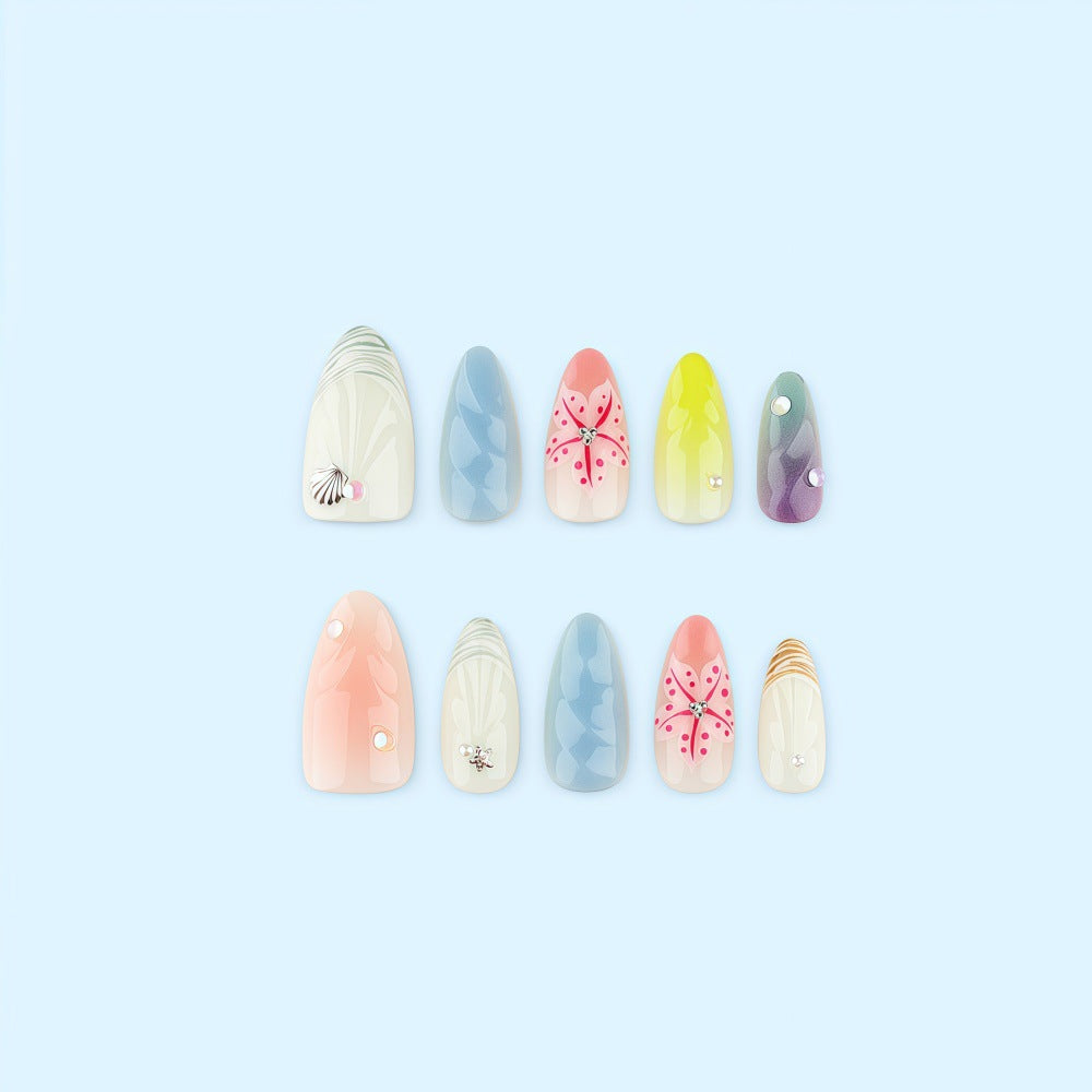 Artificial nails in creative floral design Bowlift