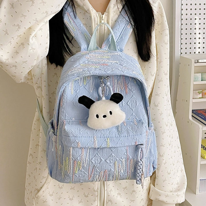 Trendy Textured Backpack Bowlift