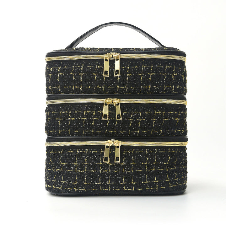 Cosmetic organizer bag with multiple compartments Bowlift
