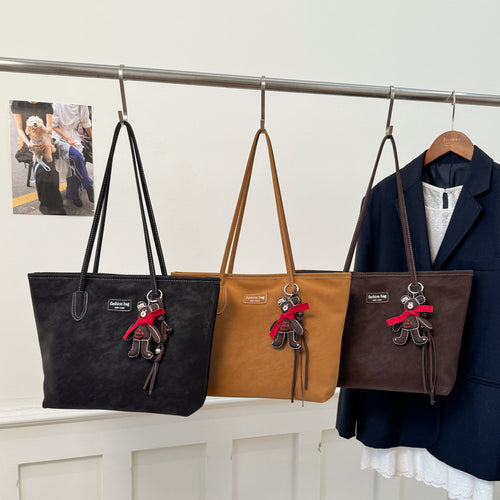 Elegant Faux Leather Tote Bag Bowlift