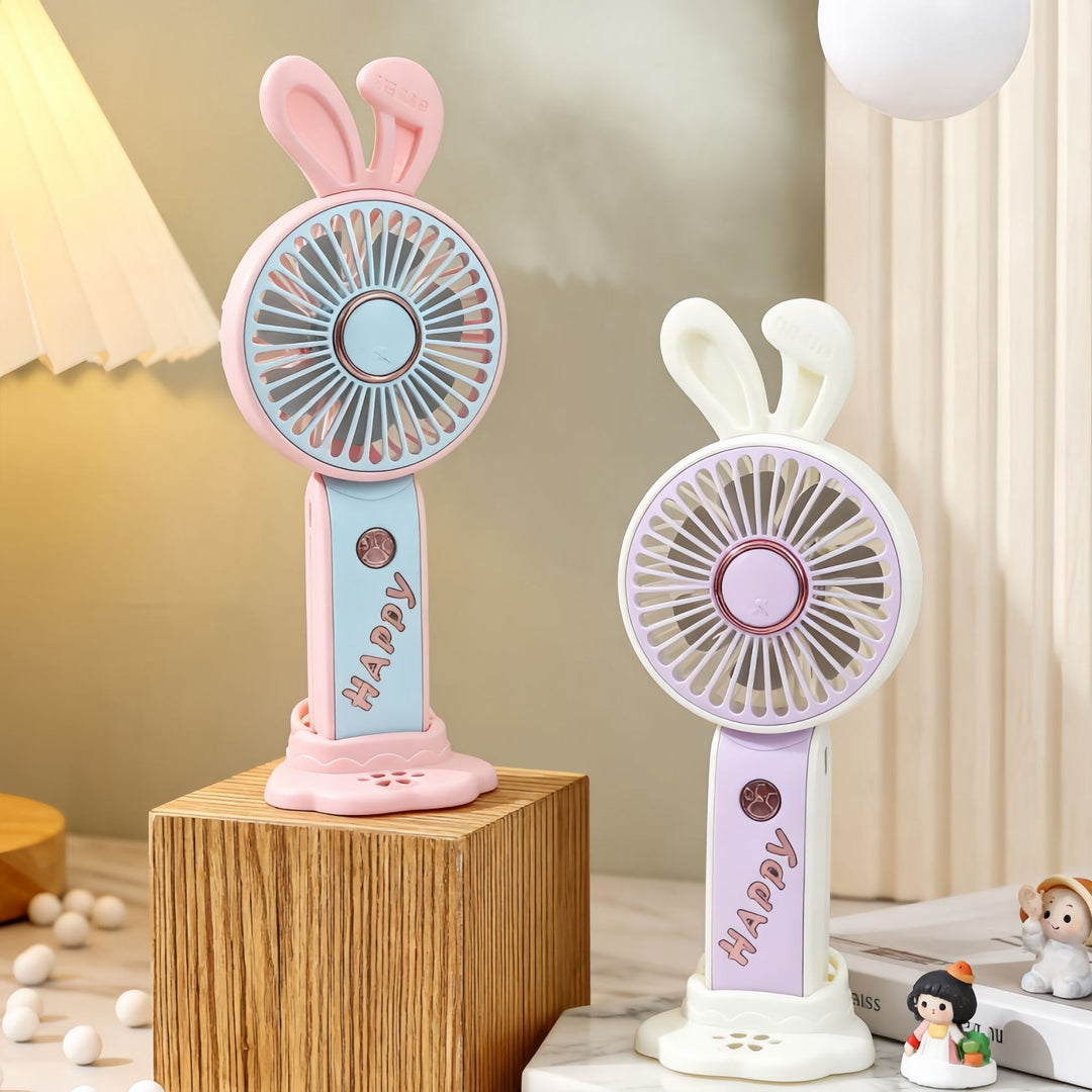 Portable USB Hand Fan with Cute Animal Design Bowlift