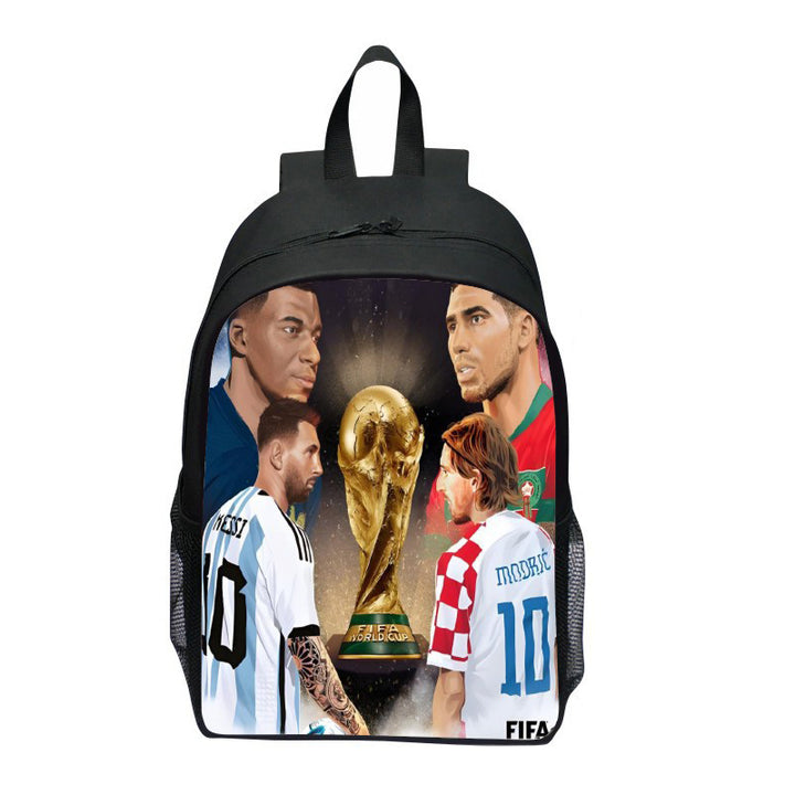 Backpack with Striking Sports Motif Bowlift