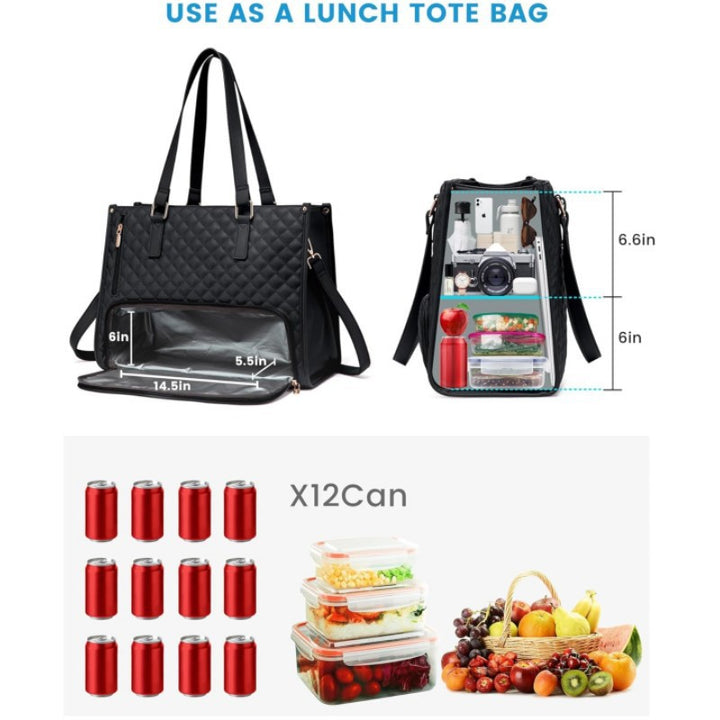 Insulated Multi-Compartment Tote Bag Bowlift