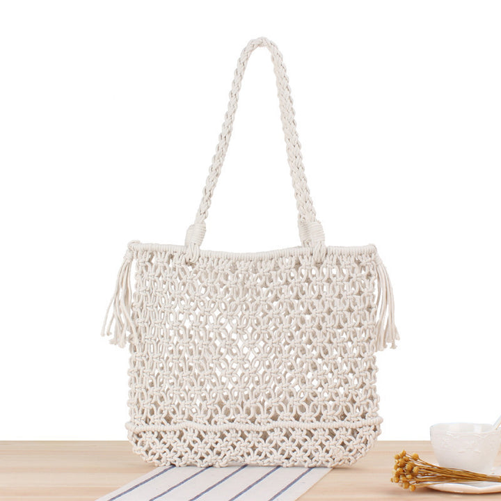 Elegant Handcrafted Macramé Diaper Bag Bowlift