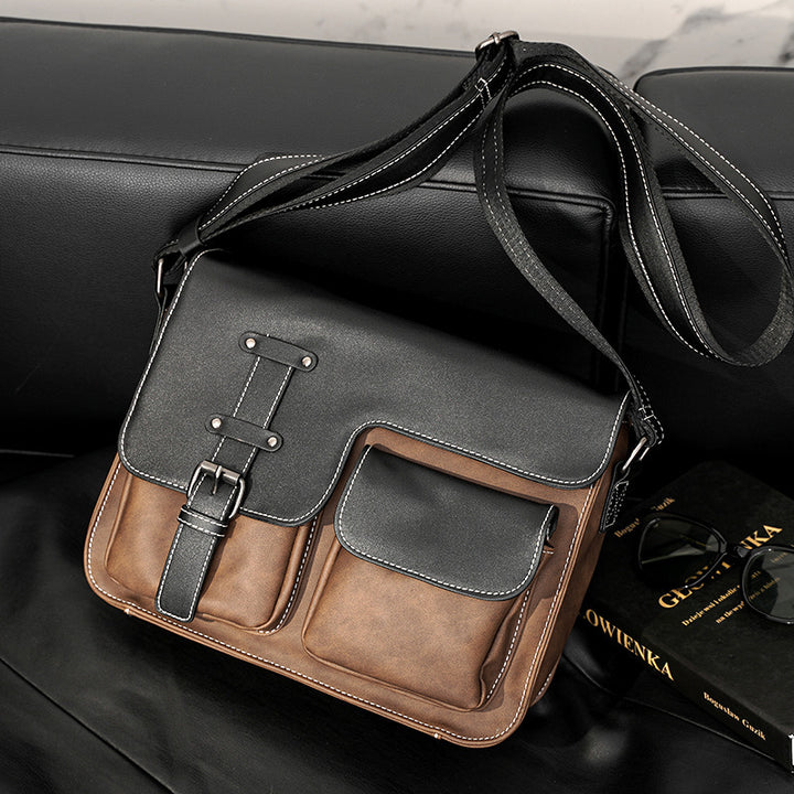 Robust shoulder bag with multiple external pockets Bowlift
