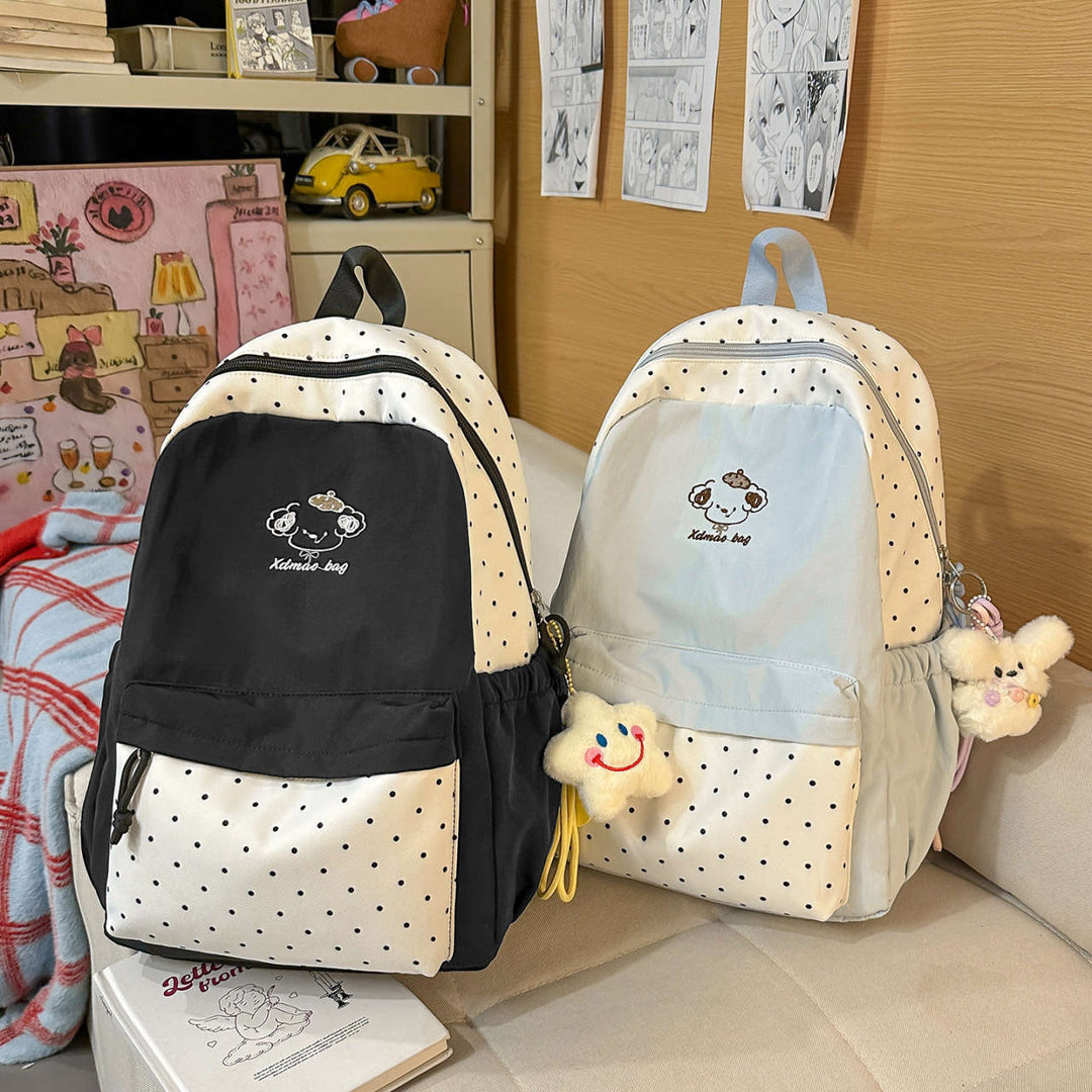 Playful Polka Dot Backpack Bowlift