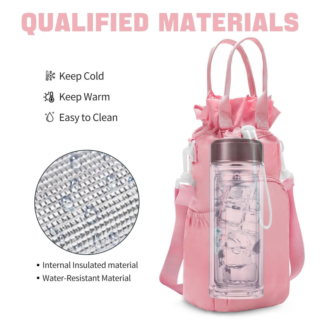 Practical water bottle and essentials tote bag Bowlift