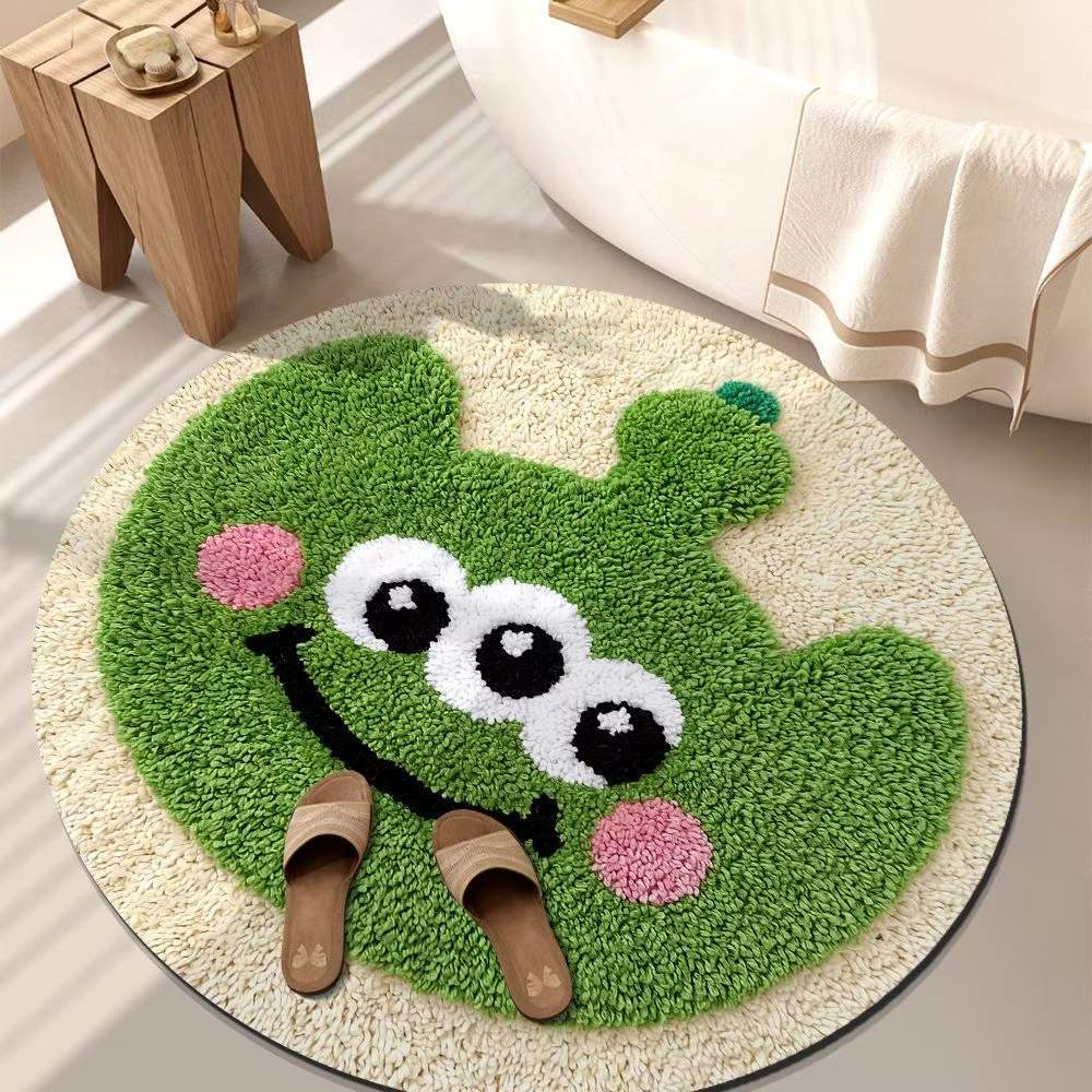 Playful Tiger-Themed Bathroom Mat Bowlift