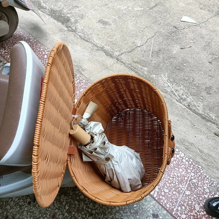 Woven Scooter Storage Basket Bowlift