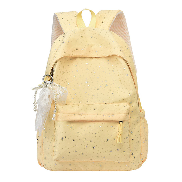 Elegant backpack with glittering stars and practical compartments Bowlift