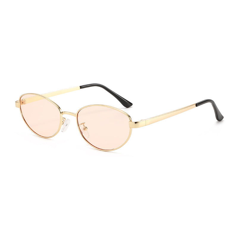 Women's fashionable sunglasses with narrow metal frame Bowlift