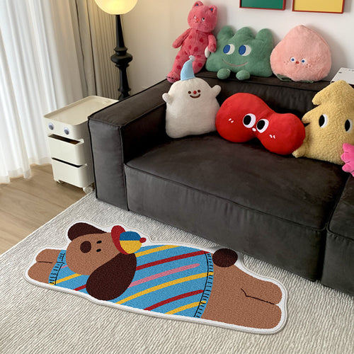 Cute Cartoon Bear Shaped Area Rug