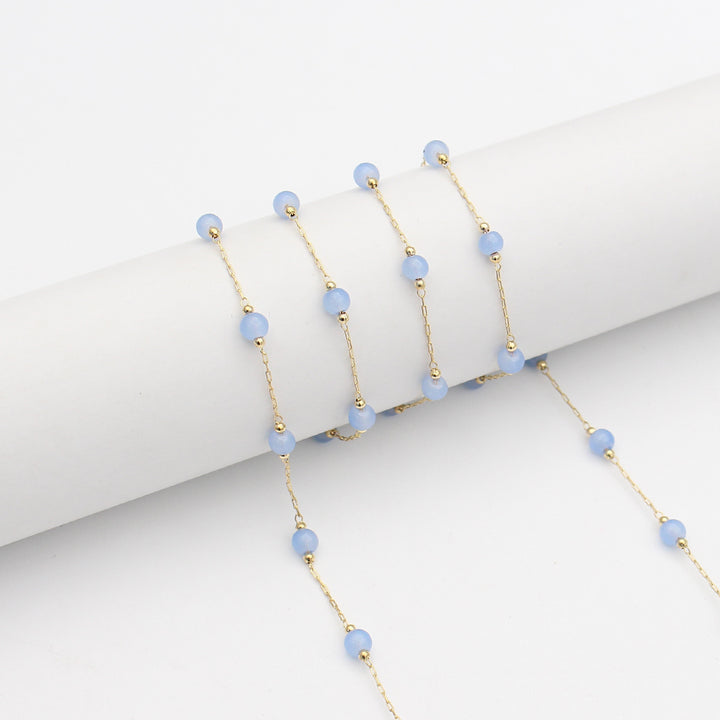 Elegant Beaded Eyewear Retainer Chain Bowlift
