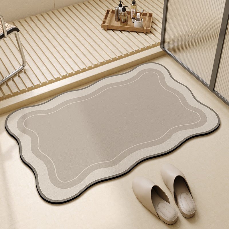 Modern Geometric Bath Mat Bowlift