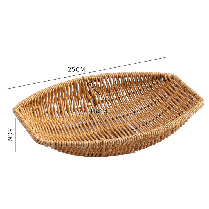 Handwoven Decorative Serving Basket Bowlift