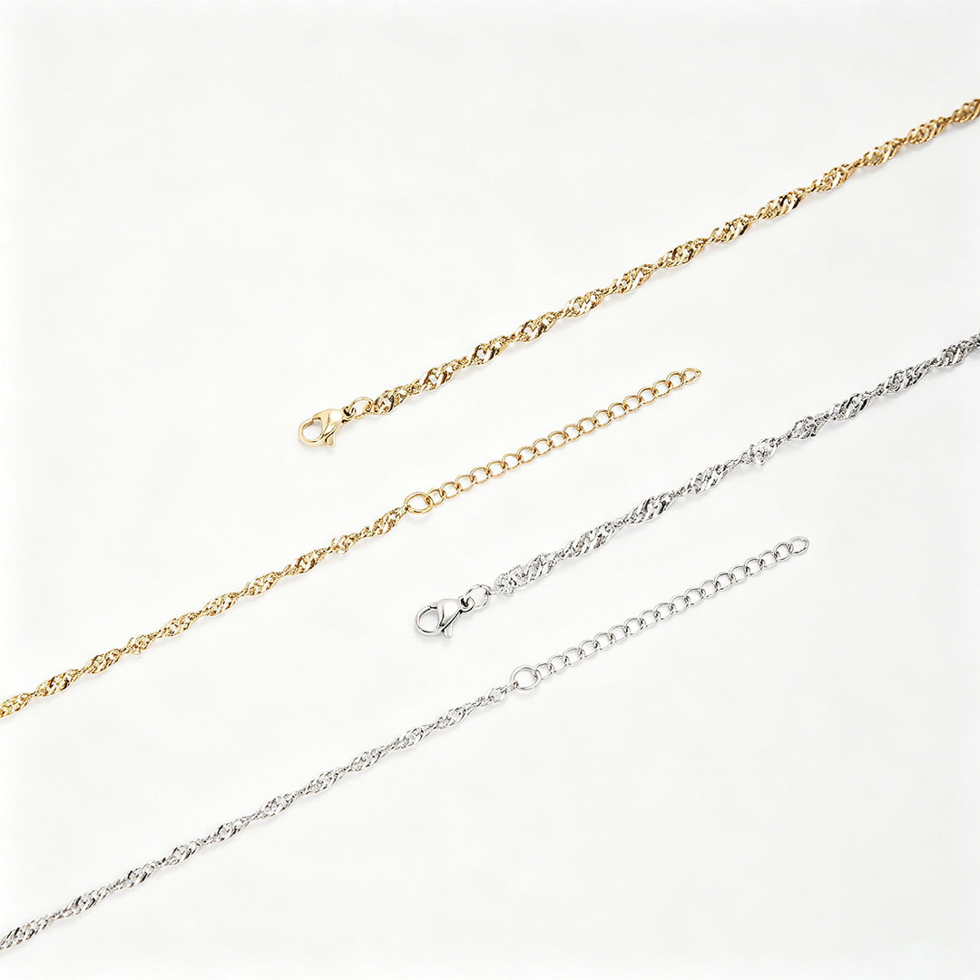 Textured Twisted Chain Bracelet Bowlift