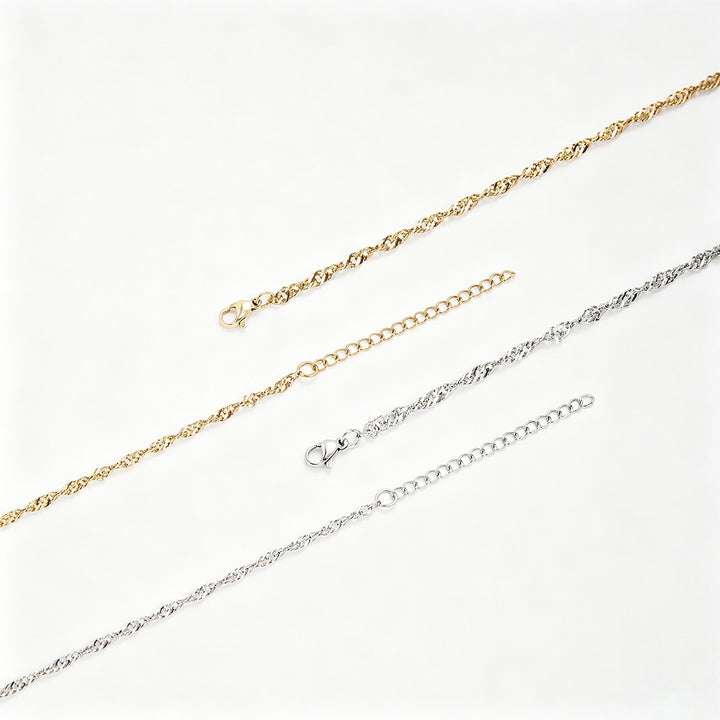 Textured Twisted Chain Bracelet Bowlift