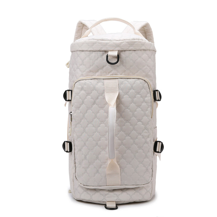 Quilted Multi-Functional Travel Backpack Bowlift
