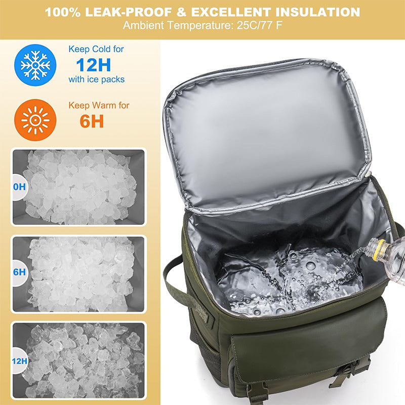 Insulated Outdoor Cooler Backpack Bowlift