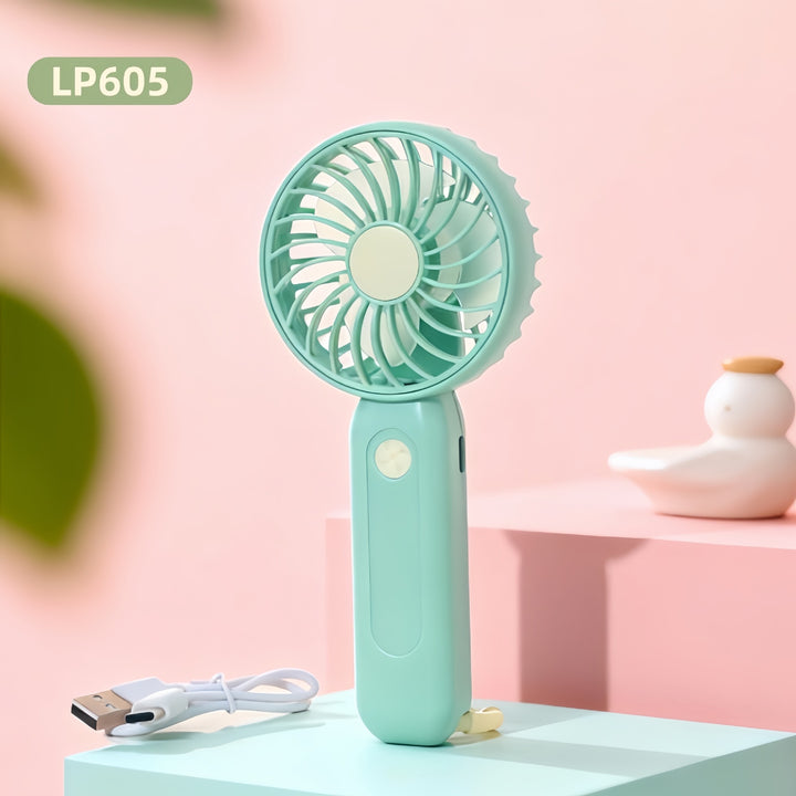 Ladies Portable USB Hand Fan with Elegant Design Bowlift