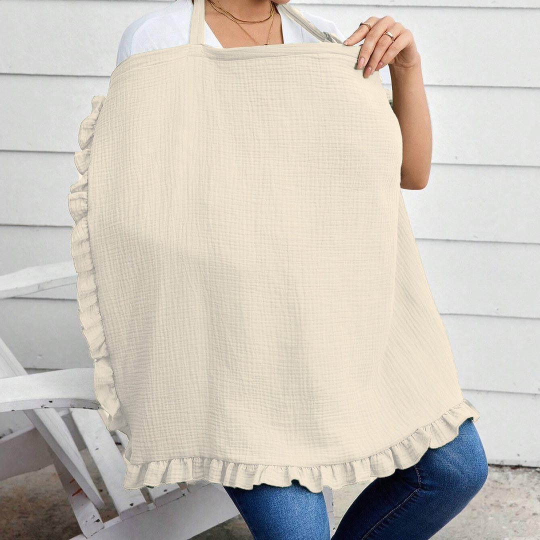 Stylish Ruffled Cotton Cooking Apron Bowlift