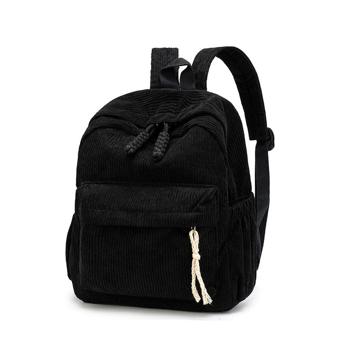 Cord Backpack with Functional Pockets Bowlift