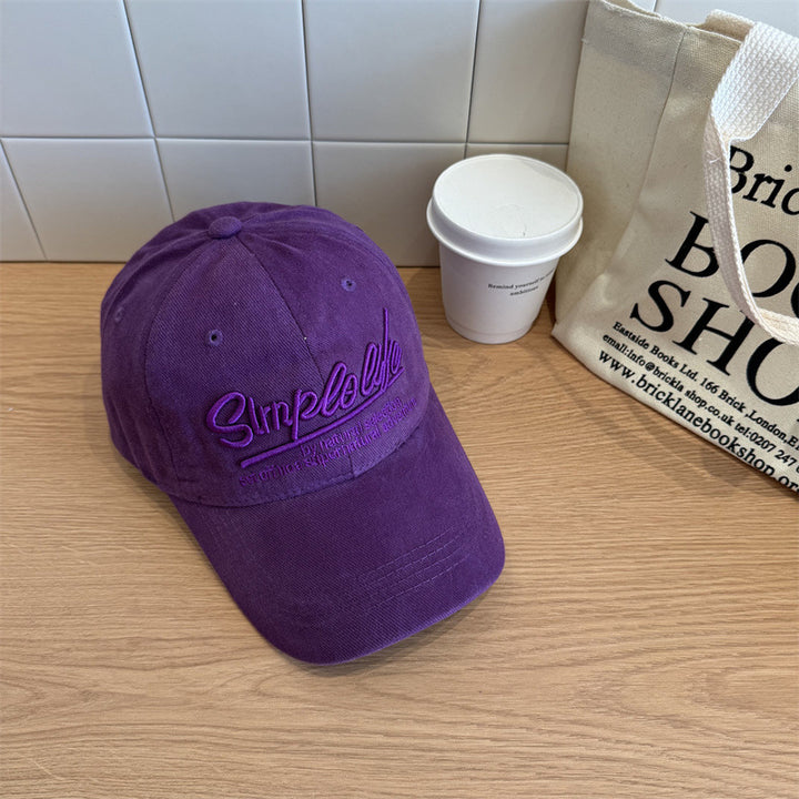 Women's Casual Soft Fabric Adjustable Baseball Cap Bowlift