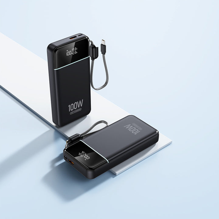 Powerful power bank with Intelligent Usb-C fast charging and digital charge level indicator Bowlift