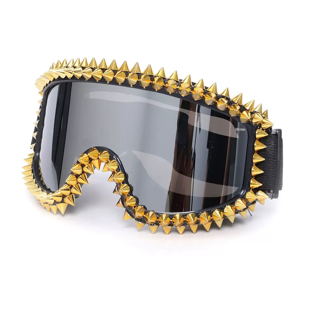 Ladies fashionable ski goggles with trendy stud design Bowlift