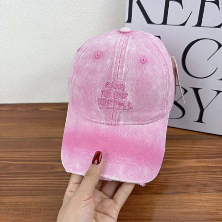 Women's Distressed Motivational Baseball Cap Bowlift